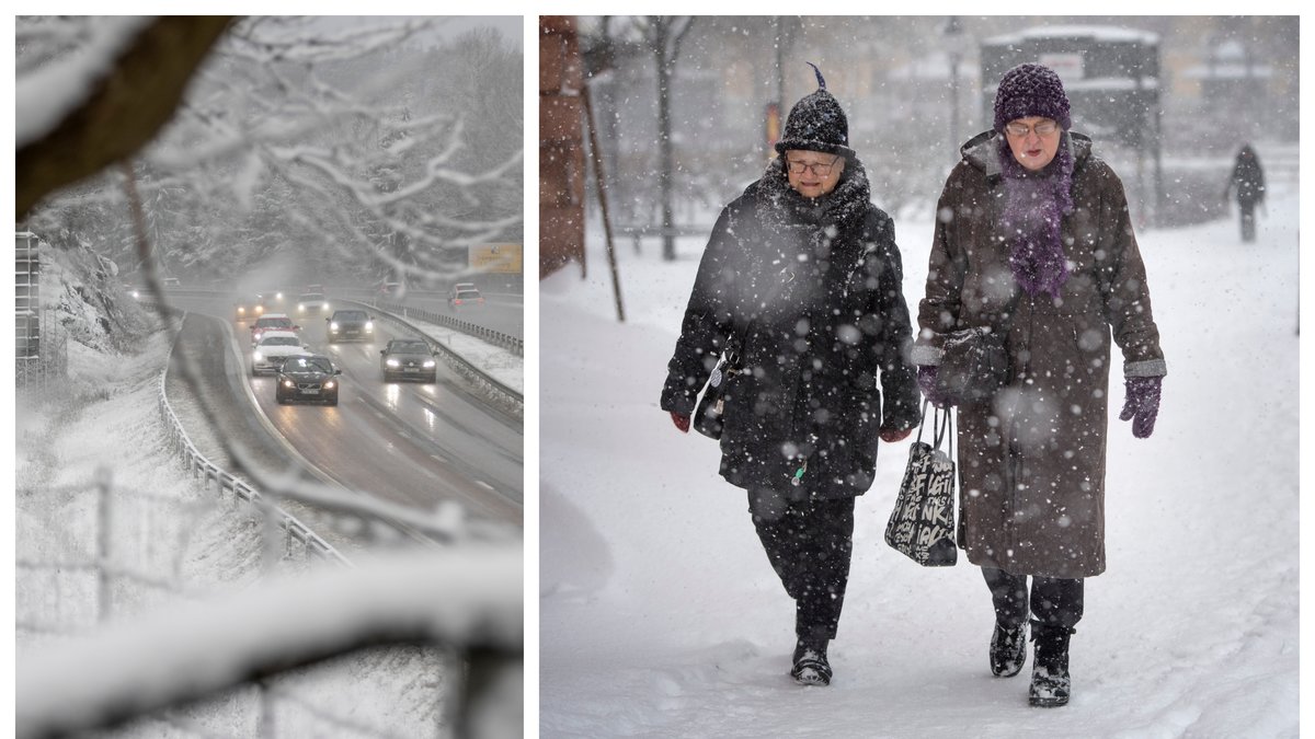 SMHI varnar för kraftigt snöfall i Värmland och Dalarna.